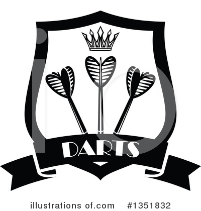 Royalty-Free (RF) Darts Clipart Illustration by Vector Tradition SM - Stock Sample #1351832