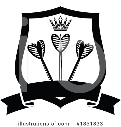 Royalty-Free (RF) Darts Clipart Illustration by Vector Tradition SM - Stock Sample #1351833
