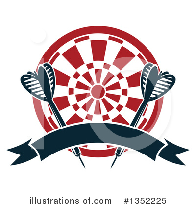 Dart Board Clipart #1352225 by Vector Tradition SM