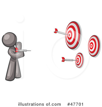 Royalty-Free (RF) Darts Clipart Illustration by Leo Blanchette - Stock Sample #47701
