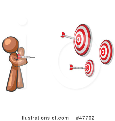 Royalty-Free (RF) Darts Clipart Illustration by Leo Blanchette - Stock Sample #47702