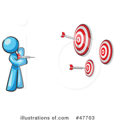 Royalty-Free (RF) Darts Clipart Illustration by Leo Blanchette - Stock Sample #47703