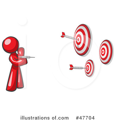 Royalty-Free (RF) Darts Clipart Illustration by Leo Blanchette - Stock Sample #47704