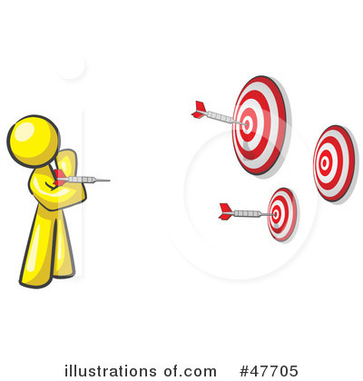 Royalty-Free (RF) Darts Clipart Illustration by Leo Blanchette - Stock Sample #47705