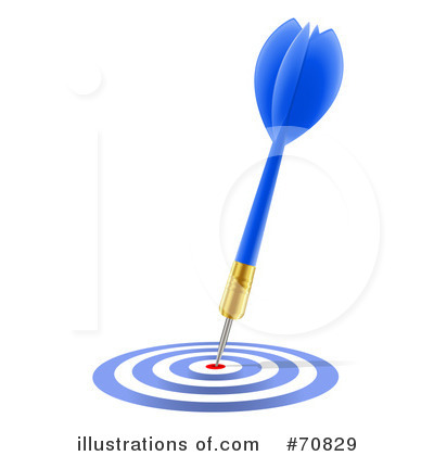 Royalty-Free (RF) Darts Clipart Illustration by Oligo - Stock Sample #70829
