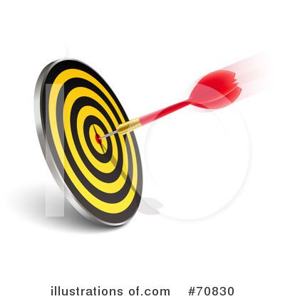 Royalty-Free (RF) Darts Clipart Illustration by Oligo - Stock Sample #70830