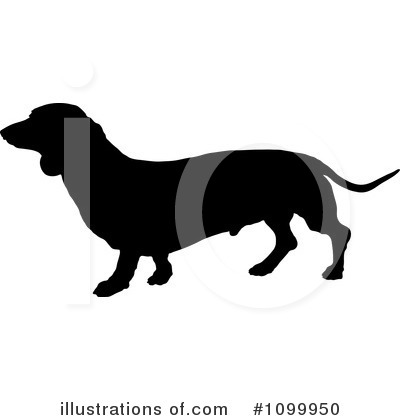 Royalty-Free (RF) Daschund Clipart Illustration by Maria Bell - Stock Sample #1099950