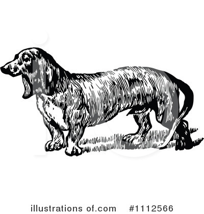 Wiener Dog Clipart #1112566 by Prawny Vintage