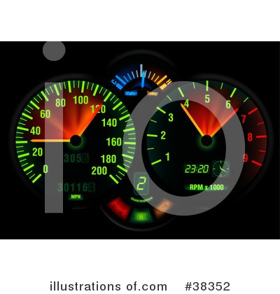 Royalty-Free (RF) Dashboard Clipart Illustration by dero - Stock Sample #38352
