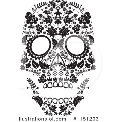Royalty-Free (RF) Day Of The Dead Clipart Illustration by lineartestpilot - Stock Sample #1151203