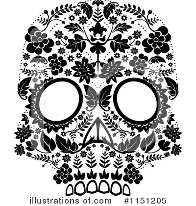 Royalty-Free (RF) Day Of The Dead Clipart Illustration by lineartestpilot - Stock Sample #1151205