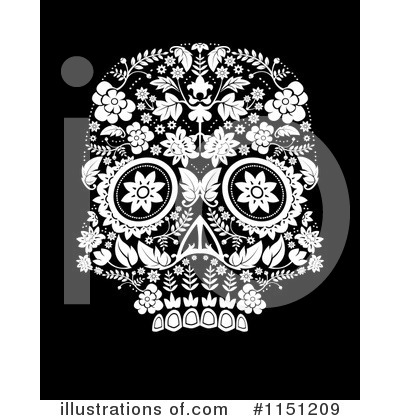 Royalty-Free (RF) Day Of The Dead Clipart Illustration by lineartestpilot - Stock Sample #1151209