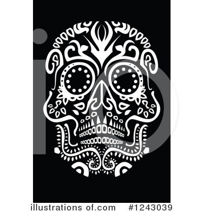 Royalty-Free (RF) Day Of The Dead Clipart Illustration by lineartestpilot - Stock Sample #1243039