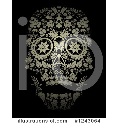 Royalty-Free (RF) Day Of The Dead Clipart Illustration by lineartestpilot - Stock Sample #1243064