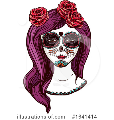 Royalty-Free (RF) Day Of The Dead Clipart Illustration by Vector Tradition SM - Stock Sample #1641414