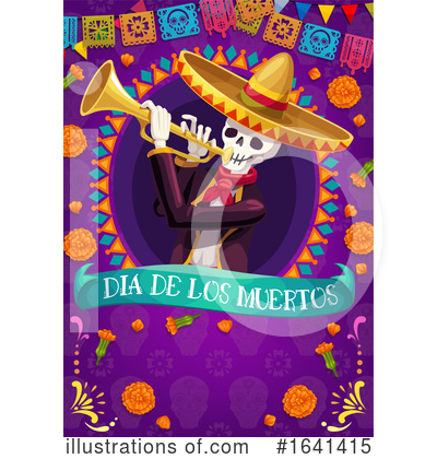 Royalty-Free (RF) Day Of The Dead Clipart Illustration by Vector Tradition SM - Stock Sample #1641415