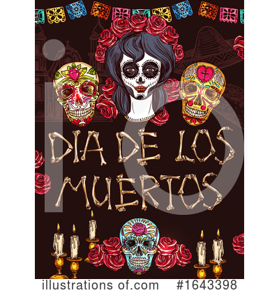 Royalty-Free (RF) Day Of The Dead Clipart Illustration by Vector Tradition SM - Stock Sample #1643398