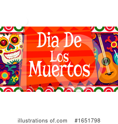 Royalty-Free (RF) Day Of The Dead Clipart Illustration by Vector Tradition SM - Stock Sample #1651798