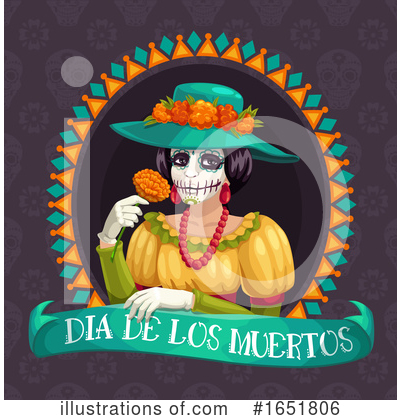 Royalty-Free (RF) Day Of The Dead Clipart Illustration by Vector Tradition SM - Stock Sample #1651806