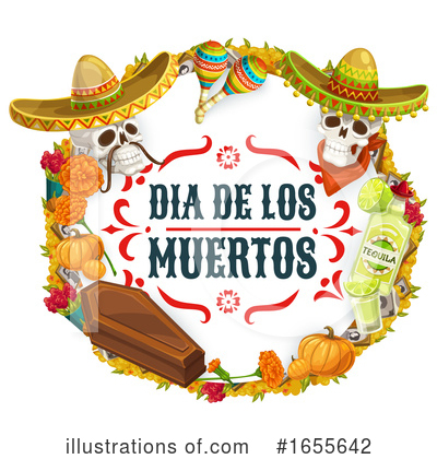 Royalty-Free (RF) Day Of The Dead Clipart Illustration by Vector Tradition SM - Stock Sample #1655642