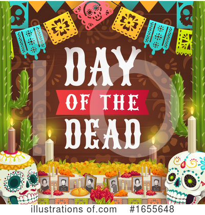 Royalty-Free (RF) Day Of The Dead Clipart Illustration by Vector Tradition SM - Stock Sample #1655648