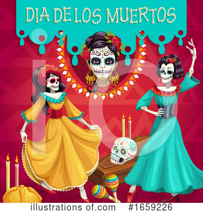 Royalty-Free (RF) Day Of The Dead Clipart Illustration by Vector Tradition SM - Stock Sample #1659226
