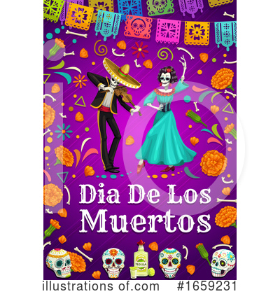 Royalty-Free (RF) Day Of The Dead Clipart Illustration by Vector Tradition SM - Stock Sample #1659231