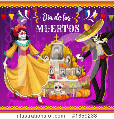 Royalty-Free (RF) Day Of The Dead Clipart Illustration by Vector Tradition SM - Stock Sample #1659233