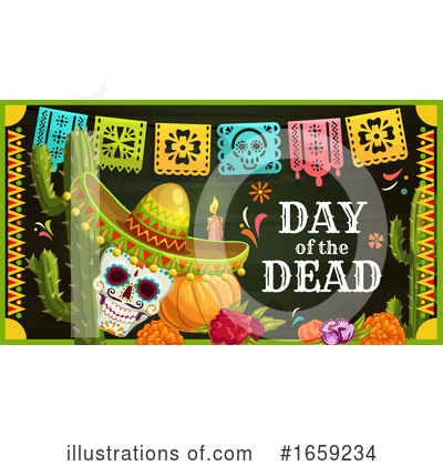 Royalty-Free (RF) Day Of The Dead Clipart Illustration by Vector Tradition SM - Stock Sample #1659234