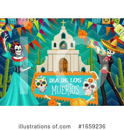 Royalty-Free (RF) Day Of The Dead Clipart Illustration by Vector Tradition SM - Stock Sample #1659236