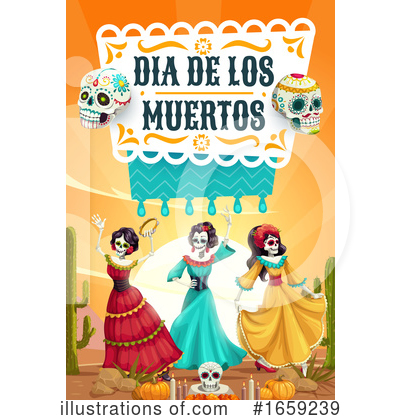 Royalty-Free (RF) Day Of The Dead Clipart Illustration by Vector Tradition SM - Stock Sample #1659239