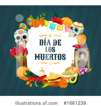 Royalty-Free (RF) Day Of The Dead Clipart Illustration by Vector Tradition SM - Stock Sample #1661239