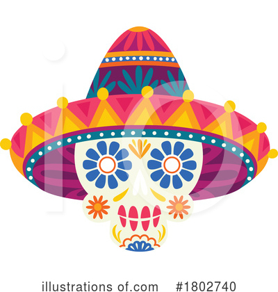 Royalty-Free (RF) Day Of The Dead Clipart Illustration by Vector Tradition SM - Stock Sample #1802740