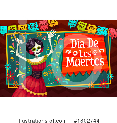 Royalty-Free (RF) Day Of The Dead Clipart Illustration by Vector Tradition SM - Stock Sample #1802744