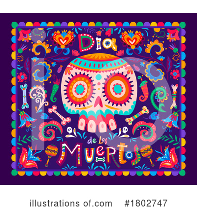 Royalty-Free (RF) Day Of The Dead Clipart Illustration by Vector Tradition SM - Stock Sample #1802747