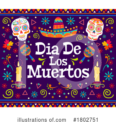 Royalty-Free (RF) Day Of The Dead Clipart Illustration by Vector Tradition SM - Stock Sample #1802751