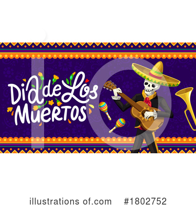 Royalty-Free (RF) Day Of The Dead Clipart Illustration by Vector Tradition SM - Stock Sample #1802752