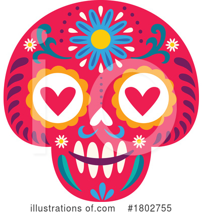Royalty-Free (RF) Day Of The Dead Clipart Illustration by Vector Tradition SM - Stock Sample #1802755