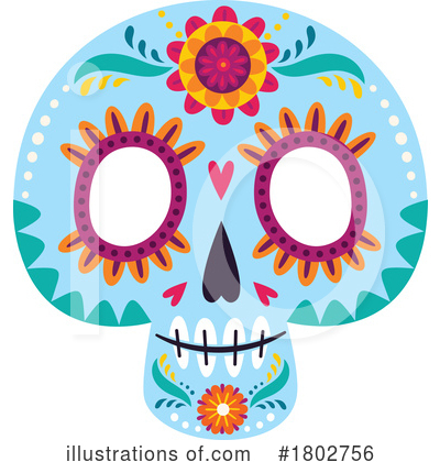 Royalty-Free (RF) Day Of The Dead Clipart Illustration by Vector Tradition SM - Stock Sample #1802756