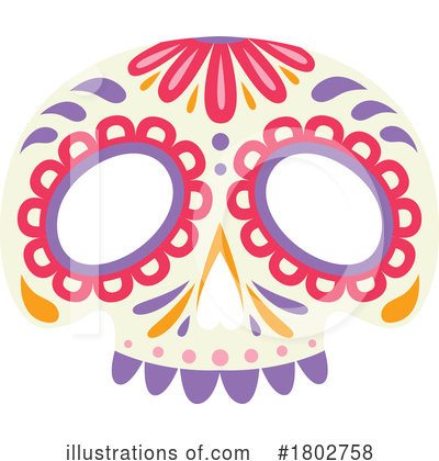 Royalty-Free (RF) Day Of The Dead Clipart Illustration by Vector Tradition SM - Stock Sample #1802758