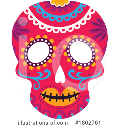 Royalty-Free (RF) Day Of The Dead Clipart Illustration by Vector Tradition SM - Stock Sample #1802761