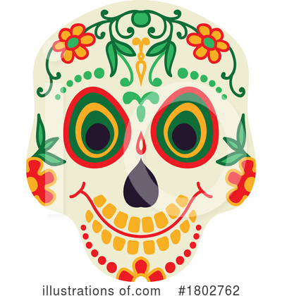 Royalty-Free (RF) Day Of The Dead Clipart Illustration by Vector Tradition SM - Stock Sample #1802762
