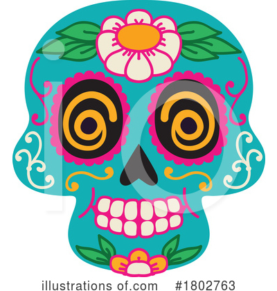 Royalty-Free (RF) Day Of The Dead Clipart Illustration by Vector Tradition SM - Stock Sample #1802763