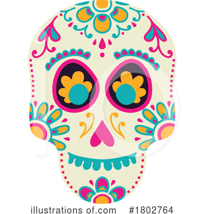 Royalty-Free (RF) Day Of The Dead Clipart Illustration by Vector Tradition SM - Stock Sample #1802764