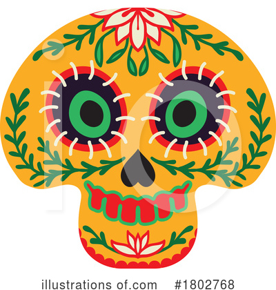 Royalty-Free (RF) Day Of The Dead Clipart Illustration by Vector Tradition SM - Stock Sample #1802768