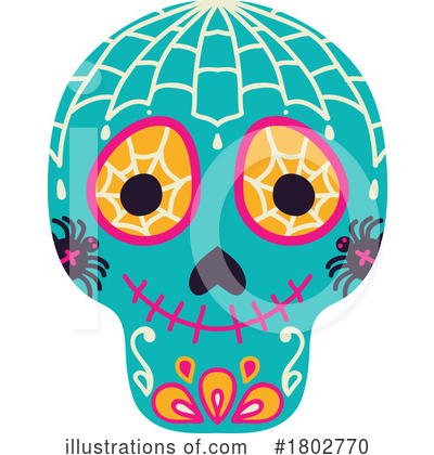 Royalty-Free (RF) Day Of The Dead Clipart Illustration by Vector Tradition SM - Stock Sample #1802770