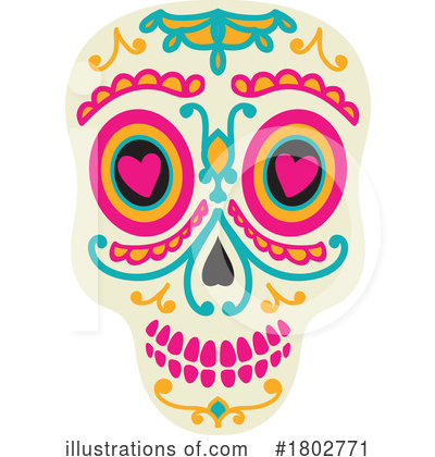 Royalty-Free (RF) Day Of The Dead Clipart Illustration by Vector Tradition SM - Stock Sample #1802771