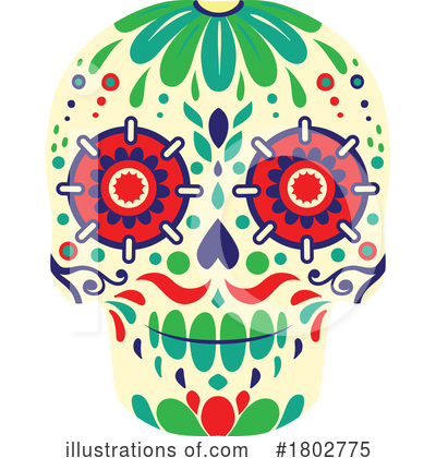 Royalty-Free (RF) Day Of The Dead Clipart Illustration by Vector Tradition SM - Stock Sample #1802775