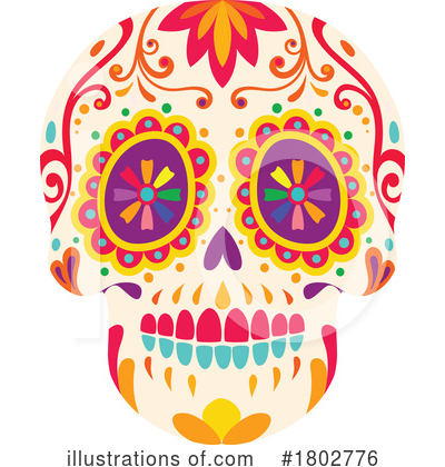Royalty-Free (RF) Day Of The Dead Clipart Illustration by Vector Tradition SM - Stock Sample #1802776