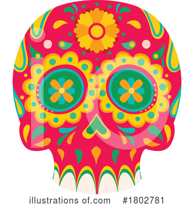 Royalty-Free (RF) Day Of The Dead Clipart Illustration by Vector Tradition SM - Stock Sample #1802781